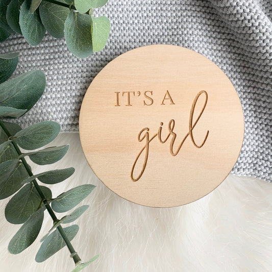 It's a GIRL Plaque