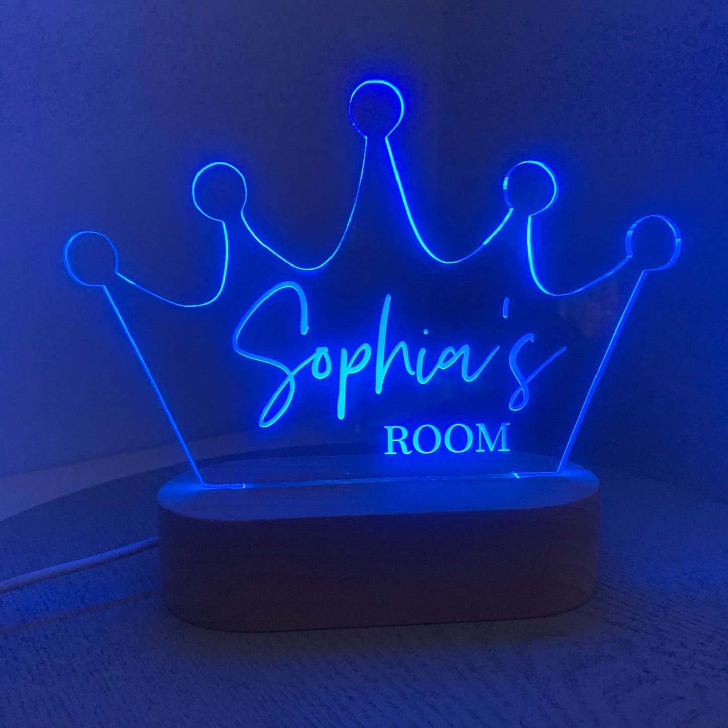 Crown Personalised Night Light