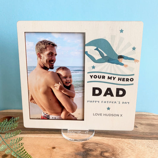 Super Hero - Printed Father's Day Frame