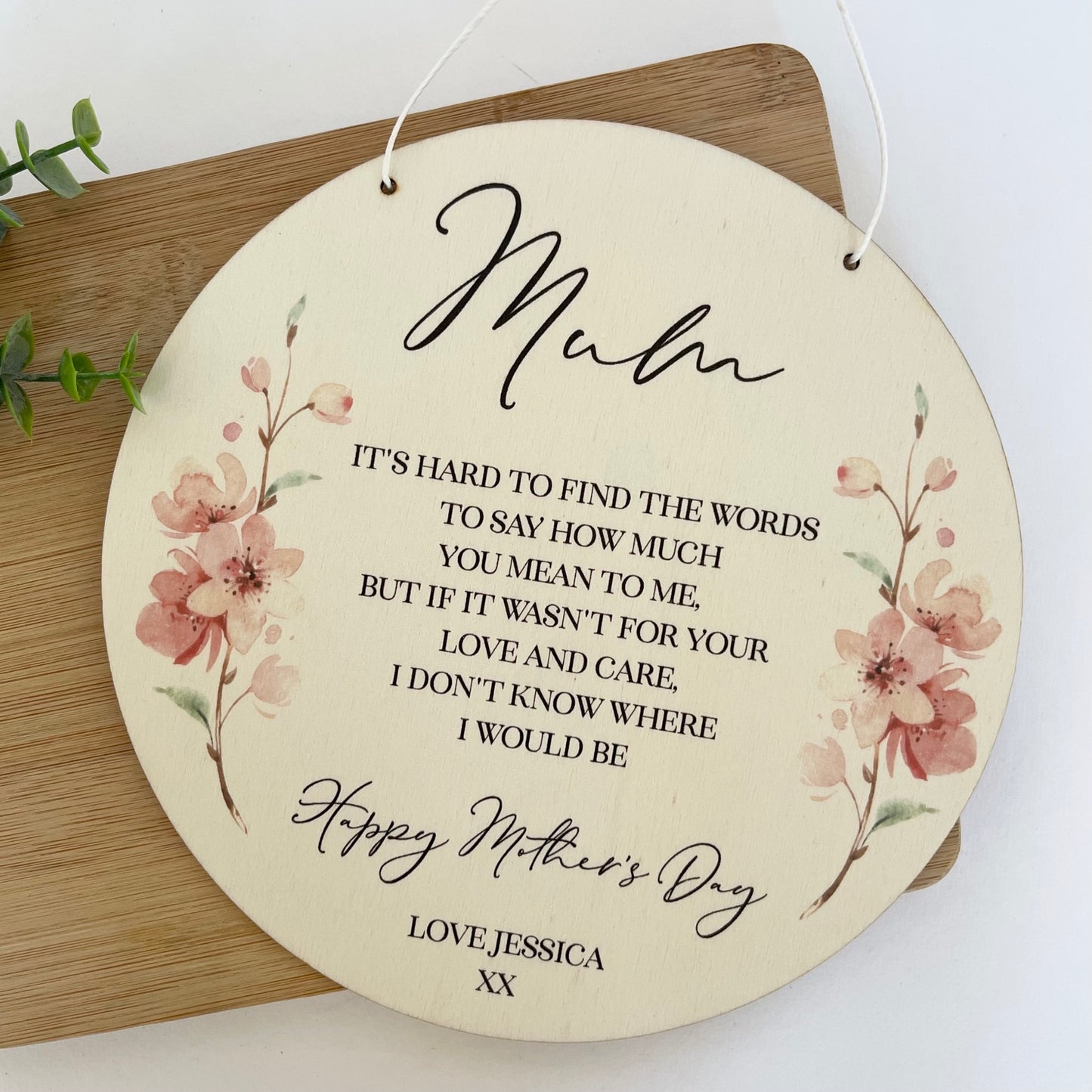 Custom Mother's Day Plaque