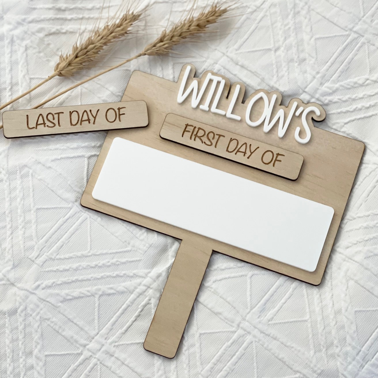 Personalised First/Last Day Photo Paddle