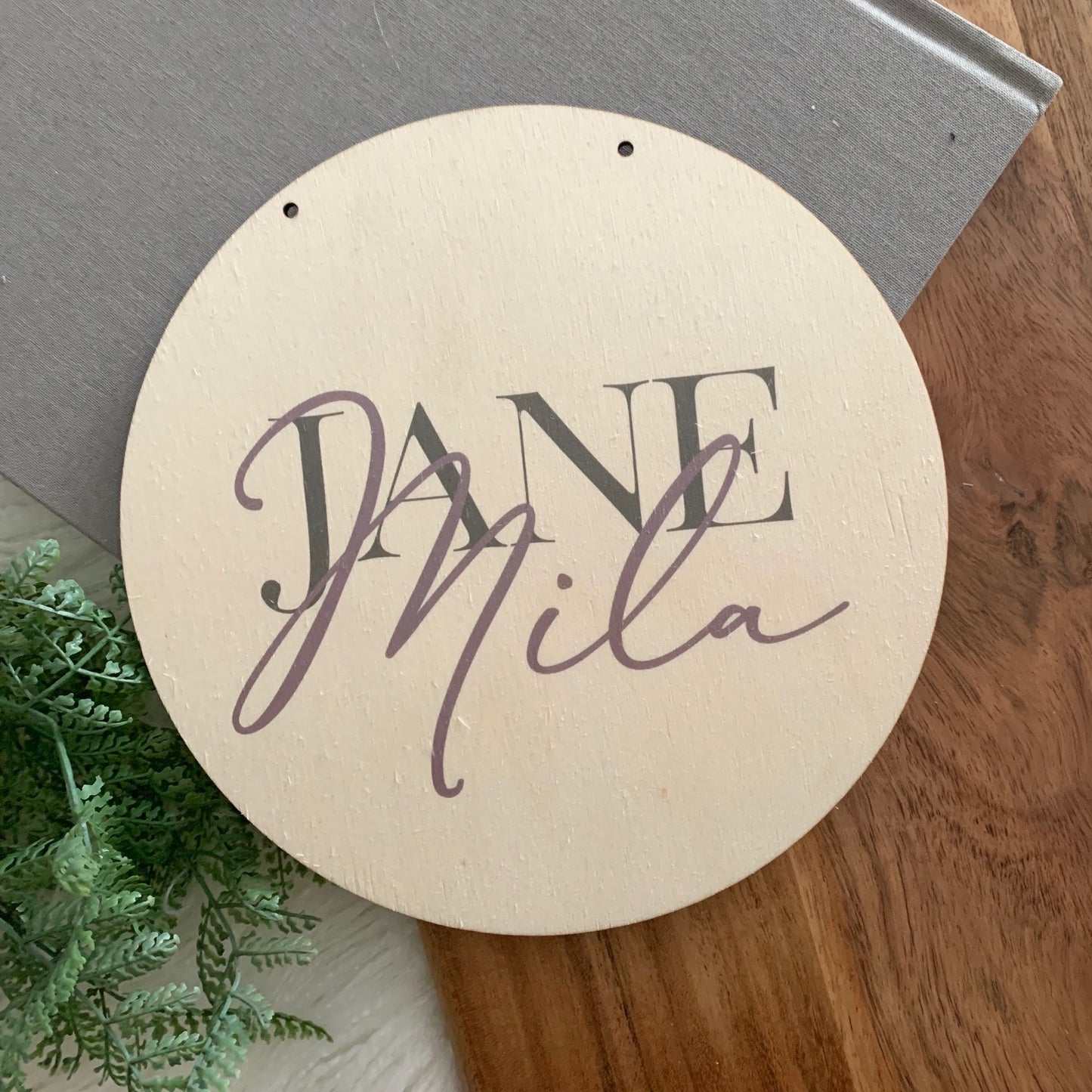 Simplicity Name Plaque