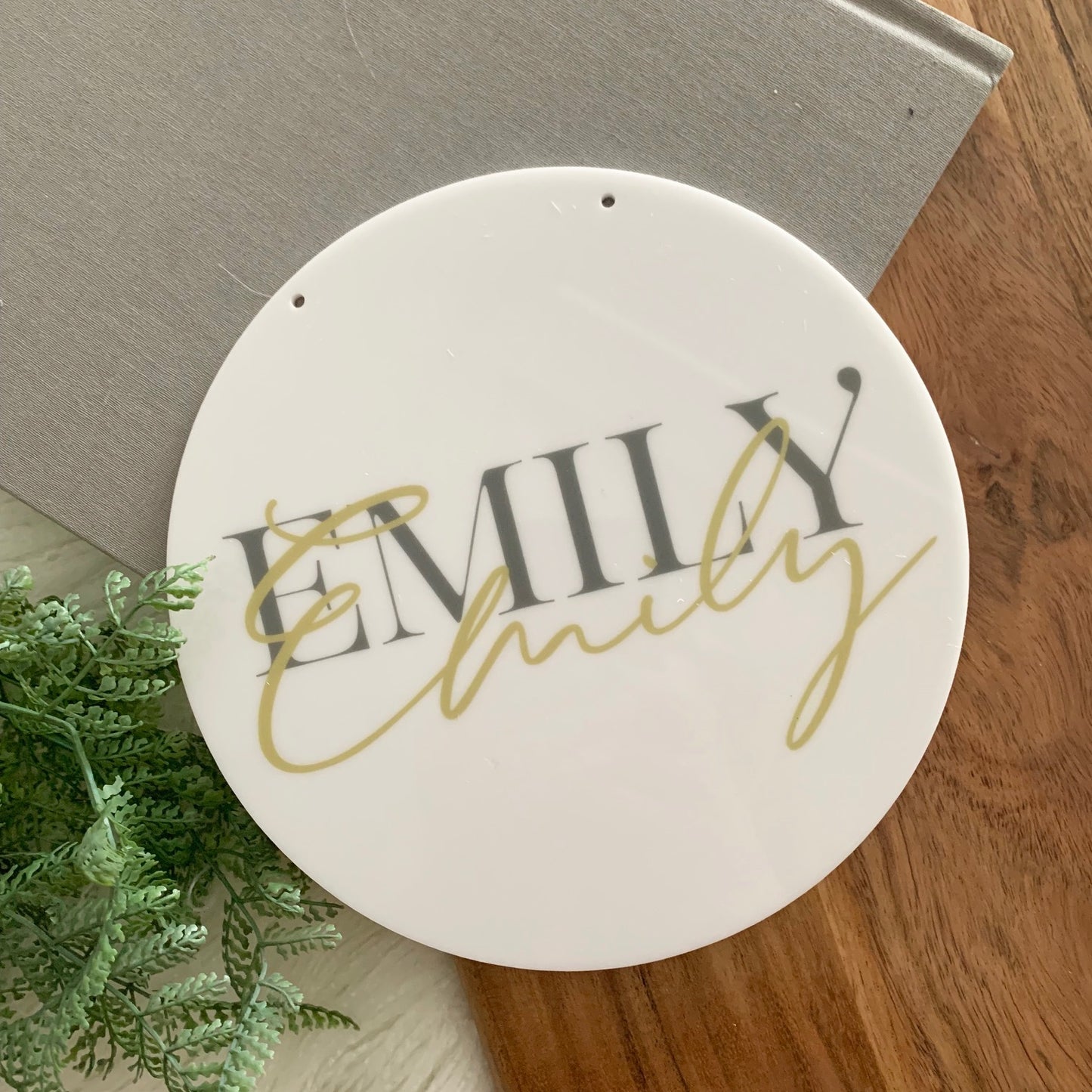 Simplicity Name Plaque