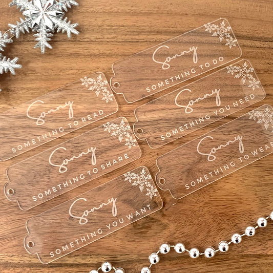 Personlaised Simplicity Gift Tags - Rectangle
