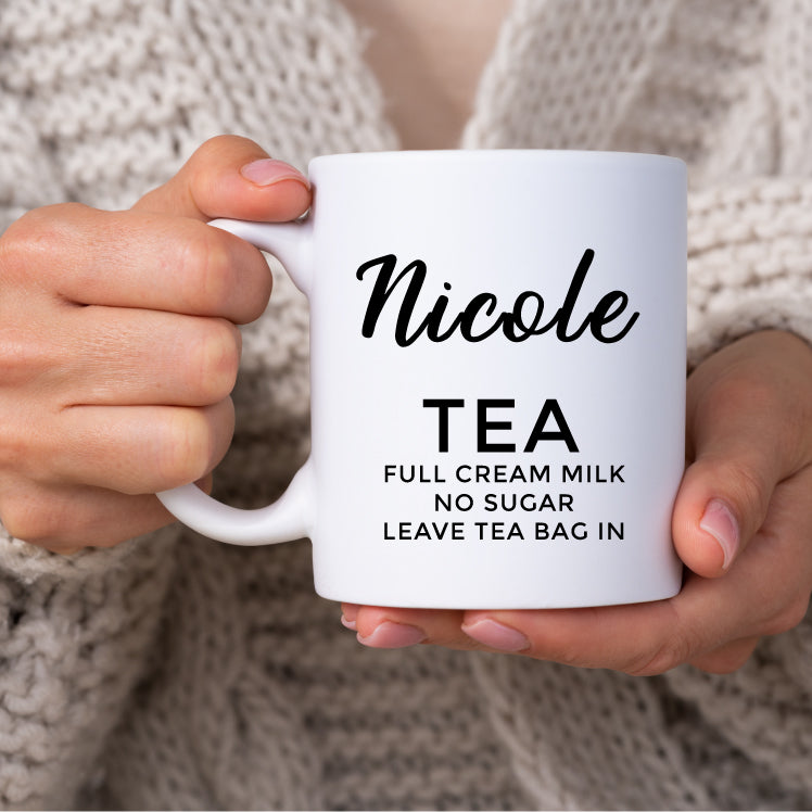 Tea Order - Personalised Mug