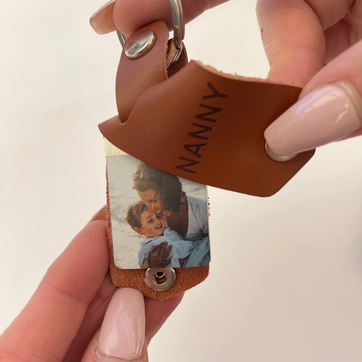 Custom Photo Leather Keyrings