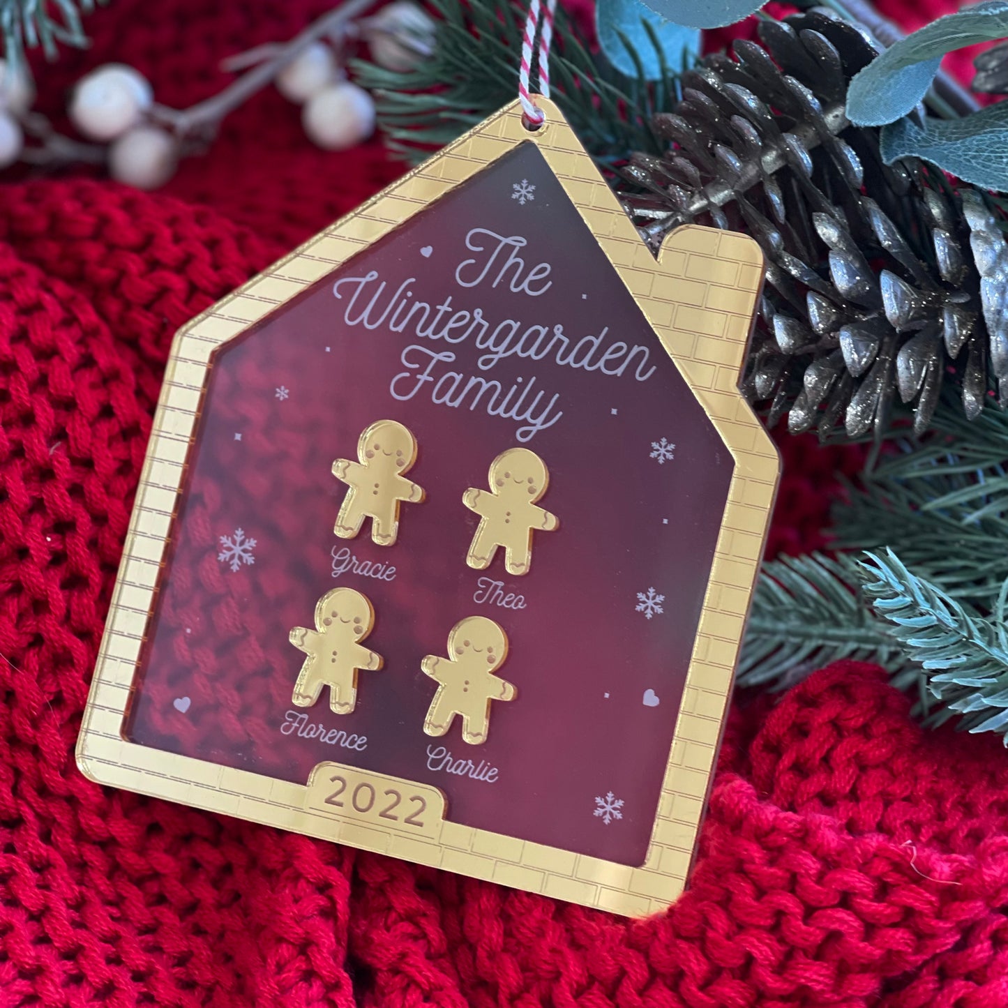 Gingerbread House Christmas Ornament