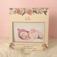 Pink Floral- Printed Birth Photo Frame