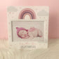 Pink Rainbow- Printed Birth Photo Frame