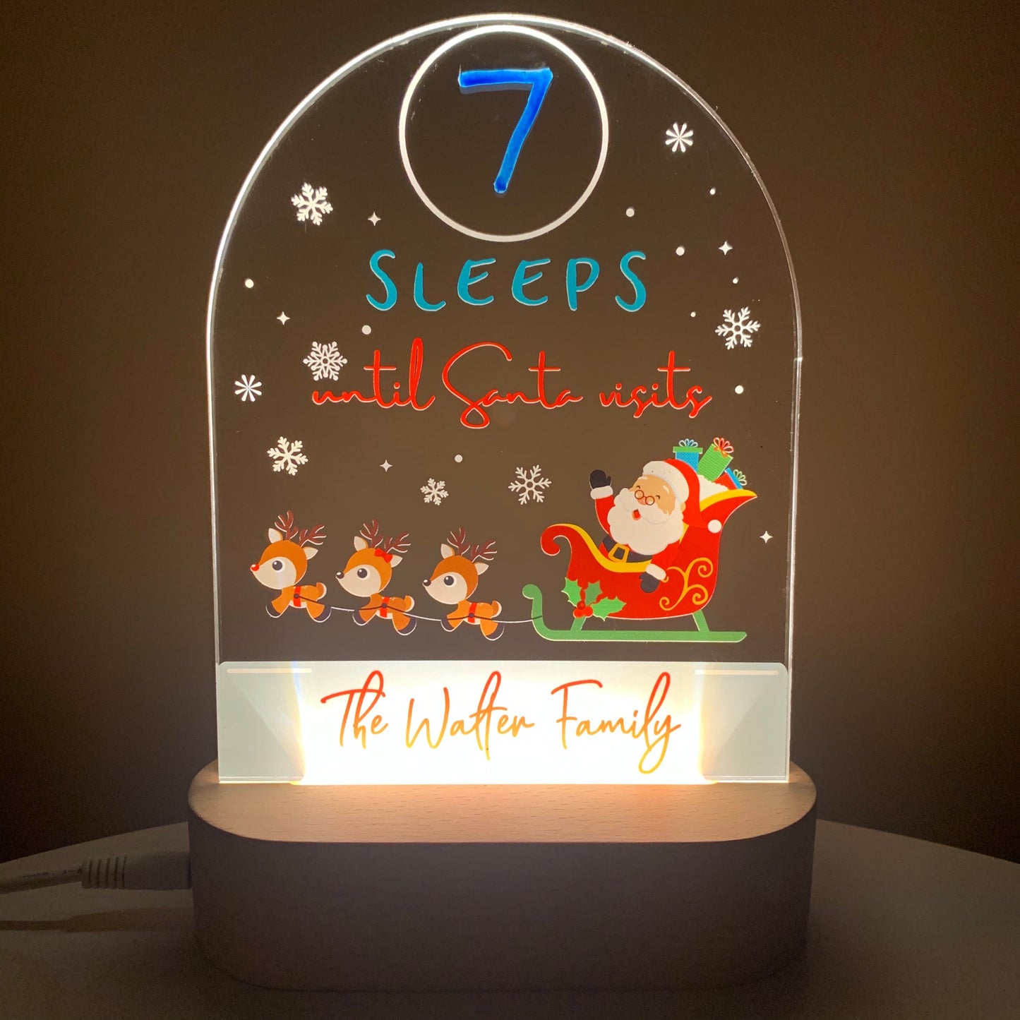 Christmas Countdown Night Light