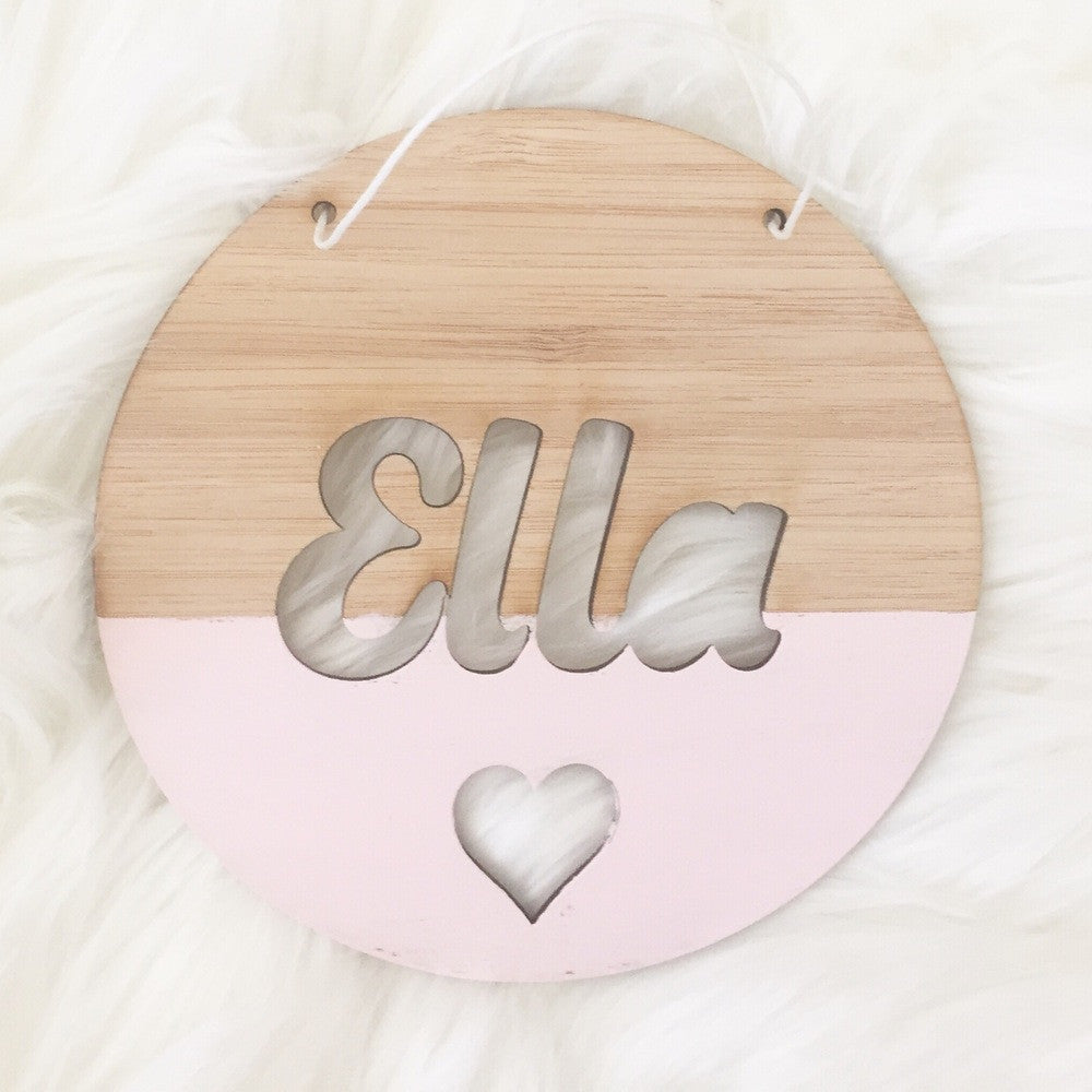 Round Customised Name Plaques
