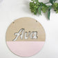 Round Customised Name Plaques