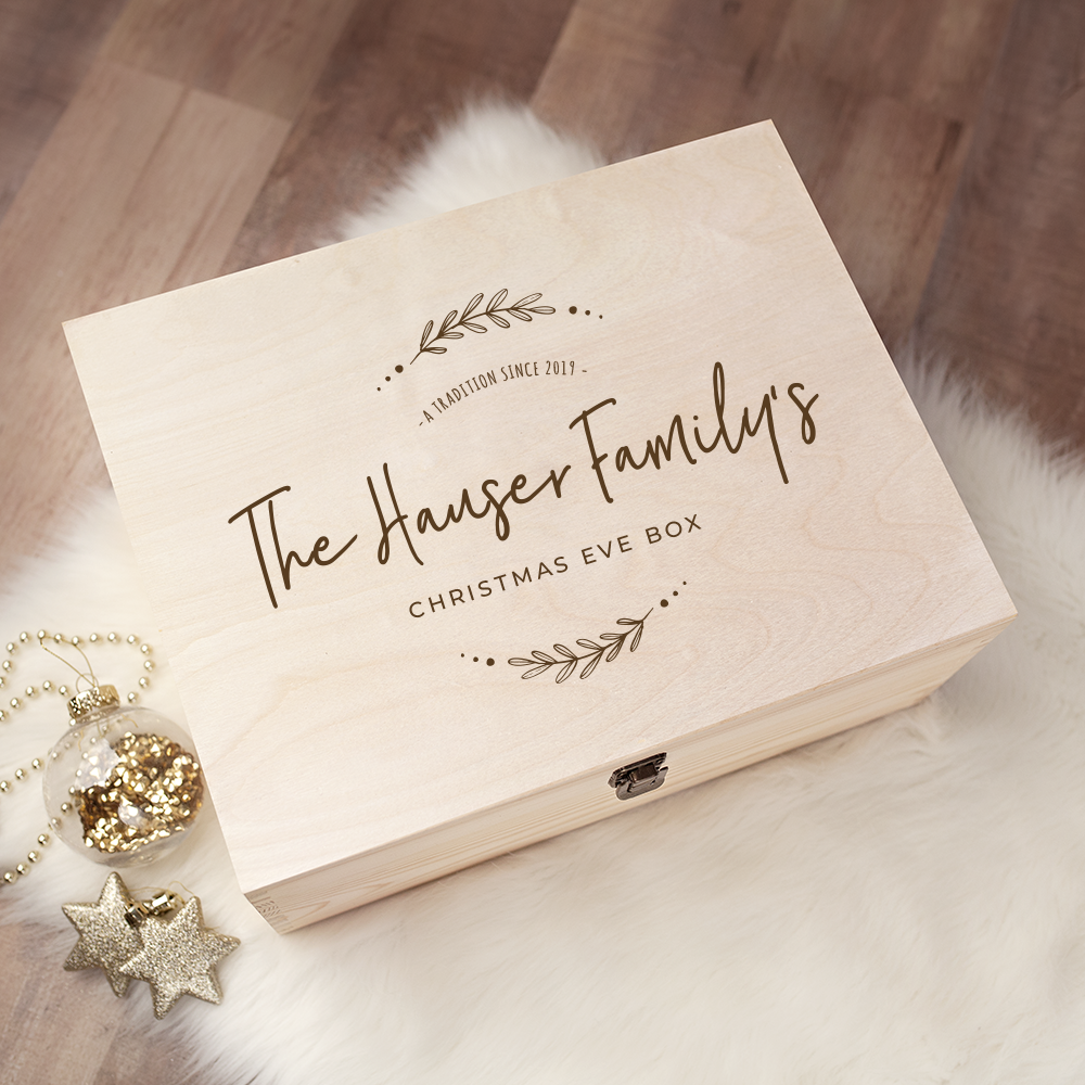 Engraved Christmas Eve Box - Design 18